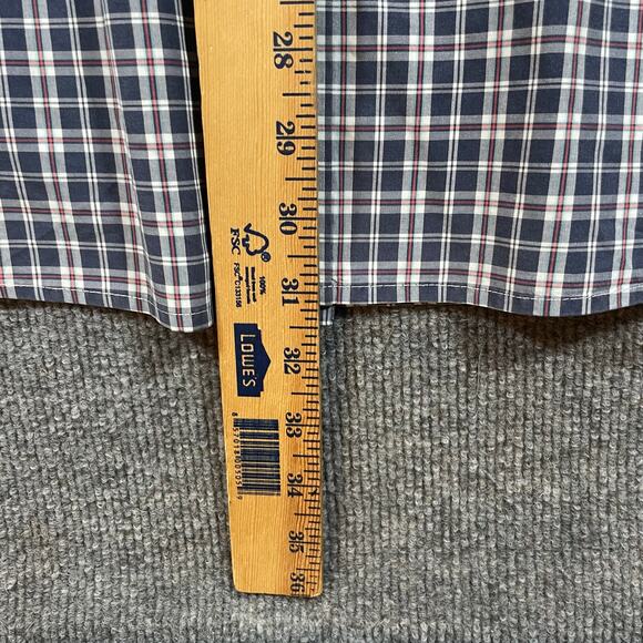 Ariat Pro Series Button Down Shirt Men's XL Blue/Red Plaid SS Western Cowboy - Picture 7 of 11